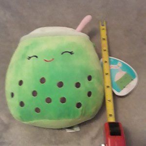 Squishmallow 6.5-inch Sevda the green boba tea